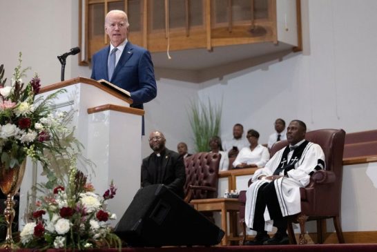 Biden speaks on religious faith at South Carolina church