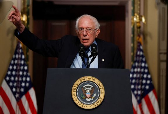 Man arrested for setting fire to US Sen. Bernie Sanders' office door in Vermont