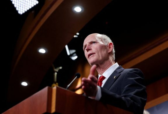 Republican US Senator Rick Scott announces run for Senate leader after McConnell retires