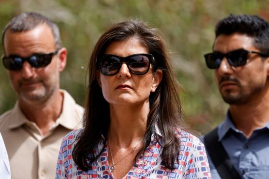 Nikki Haley writes 'Finish Them' on Israeli artillery shell, drawing criticism