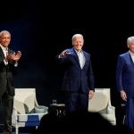 Biden, Clintons raise over $8 million at fundraiser in critical Virginia