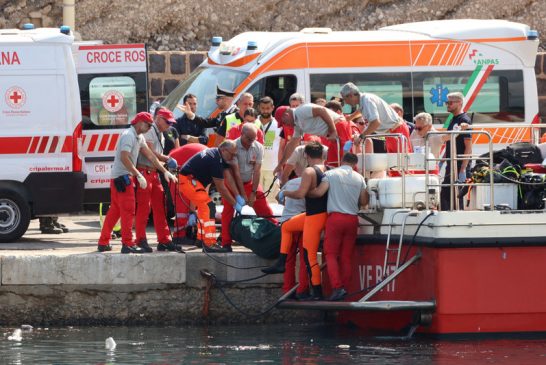 British entrepreneur Mike Lynch among missing after luxury yacht sinks off Sicily