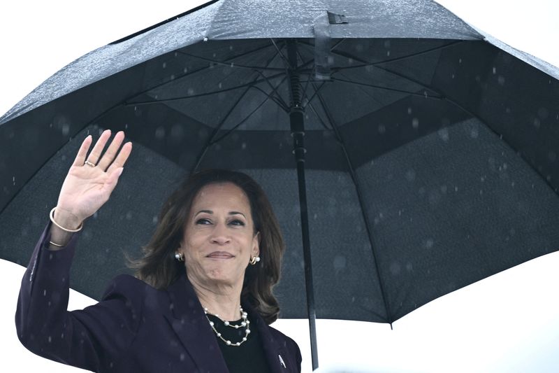 Harris leads Trump by 5 points after securing Democrat nomination- IPSOS poll