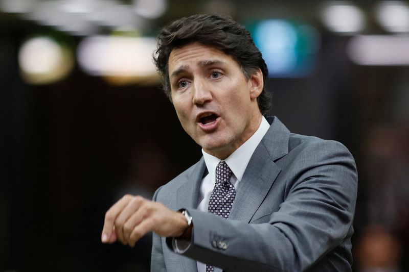 © Reuters. Canada's Prime Minister Justin Trudeau speaks during Question Period in the House of Commons on Parliament Hill in Ottawa, Ontario, Canada September 16, 2024.  REUTERS/Blair Gable