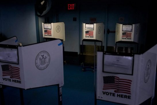 Six weeks from Election Day, in-person US voting begins in some states