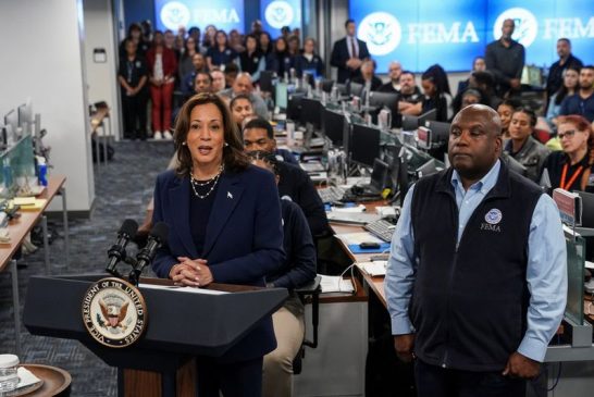 Harris to visit storm-hit Georgia and North Carolina, White House says