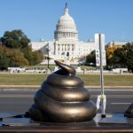 Poop-emoji statue near US Capitol evokes stain of Jan. 6 riot