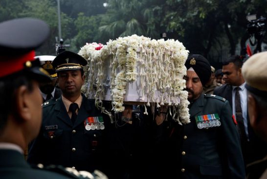 India's former PM Manmohan Singh cremated with state honours